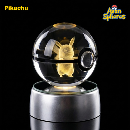 3D Laser-engraved Crystal Spheres