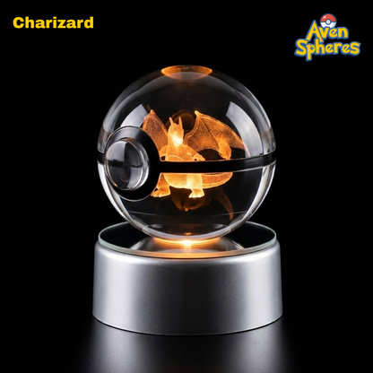 3D Laser-engraved Crystal Spheres