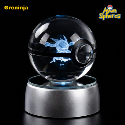 3D Laser-engraved Crystal Spheres