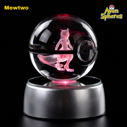 3D Laser-engraved Crystal Spheres