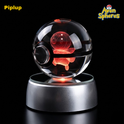 3D Laser-engraved Crystal Spheres