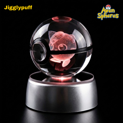 3D Laser-engraved Crystal Spheres