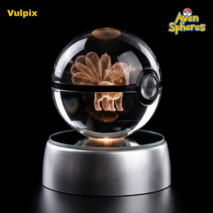 3D Laser-engraved Crystal Spheres