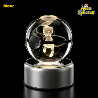 3D Laser-engraved Crystal Spheres