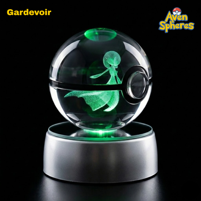 3D Laser-engraved Crystal Spheres