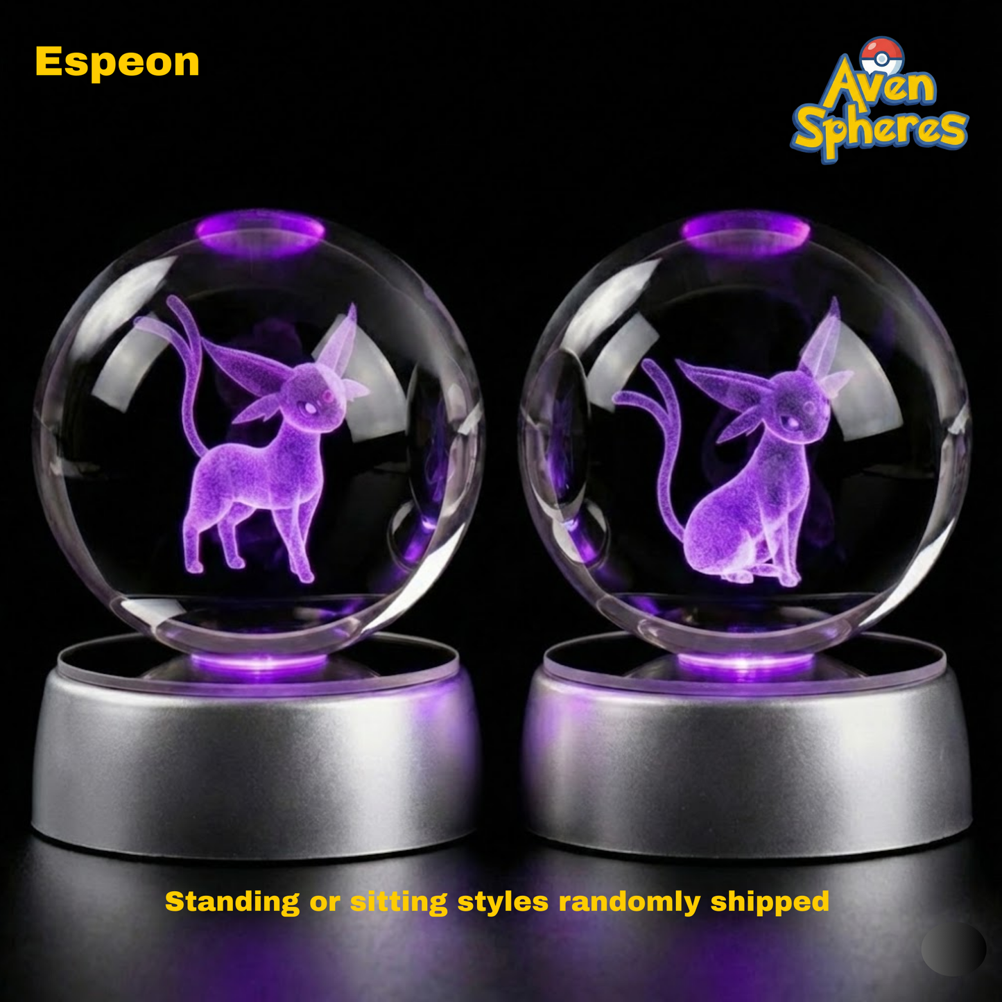 3D Laser-engraved Crystal Spheres