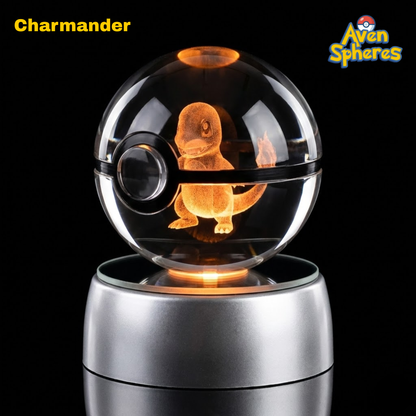 3D Laser-engraved Crystal Spheres