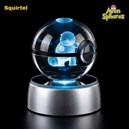 3D Laser-engraved Crystal Spheres